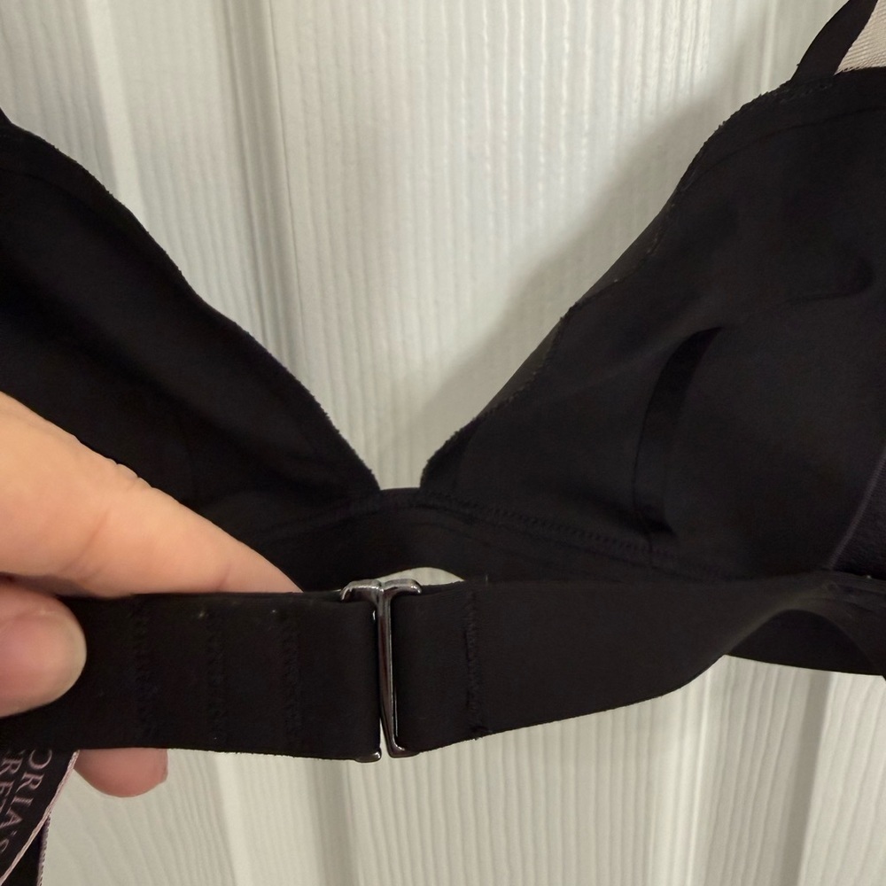 Victoria’s Secret Black Mesh Detail Bra 36B Sexy Lingerie Pin up - Picture 4 of 6